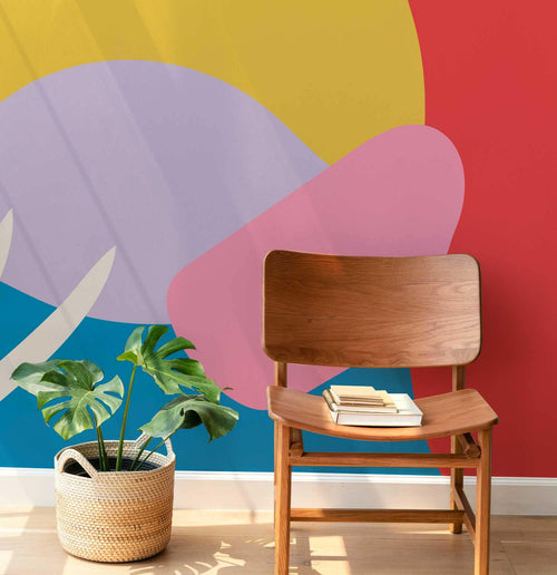 Abstract Memphis West Coast Wall Mural
